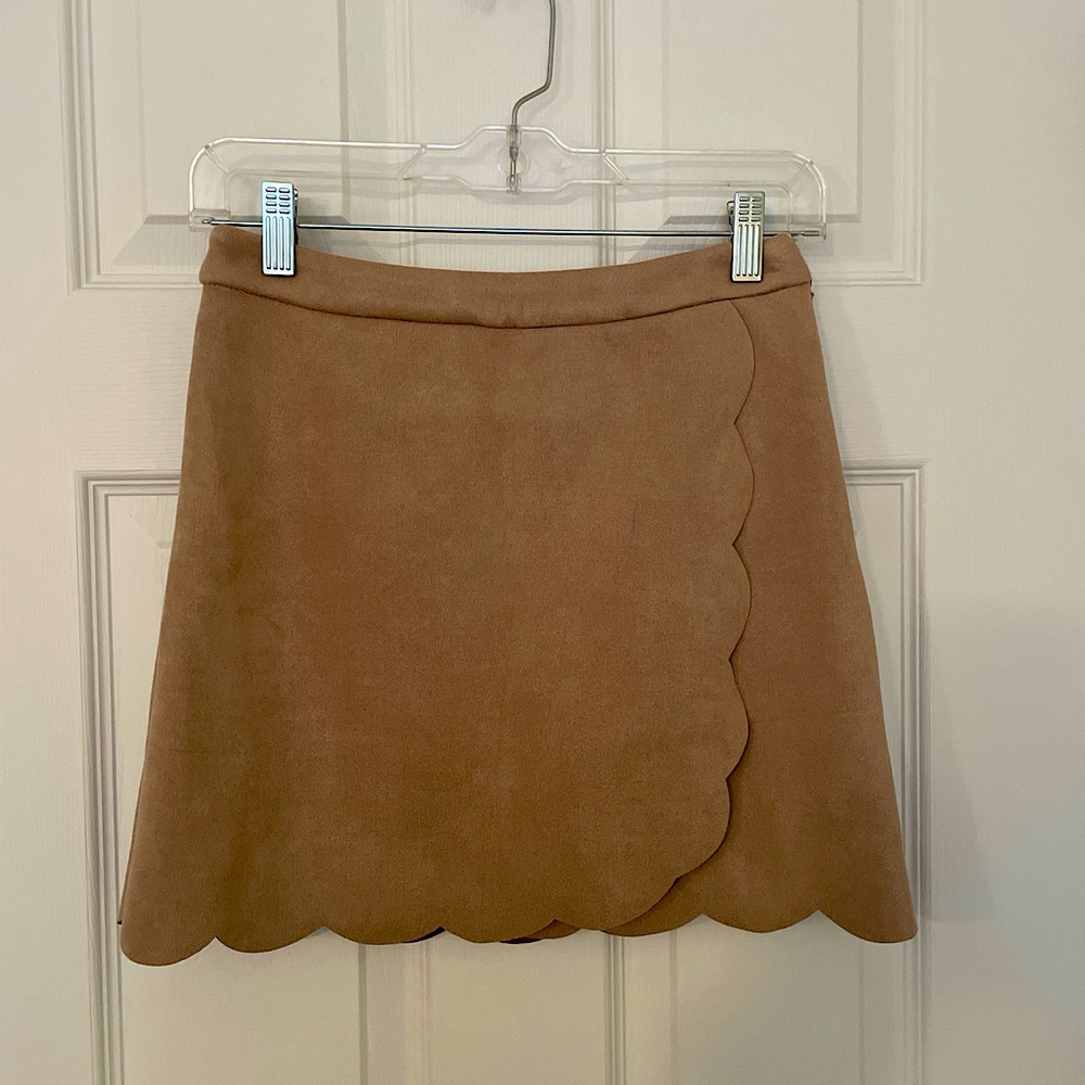 Flawless mini skirt in brown suede🧸